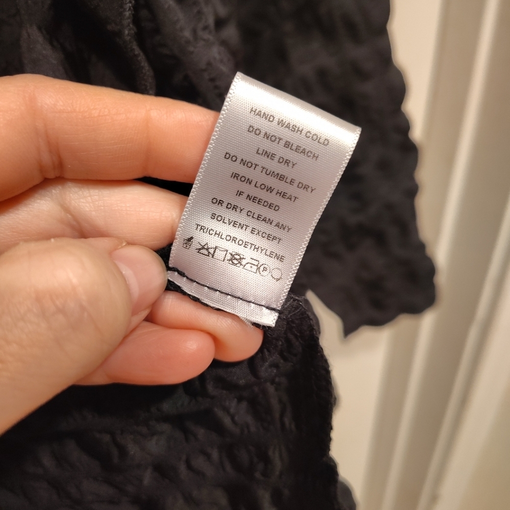 Ic Collection Women's Black Bubble Seersucker Art… - image 6